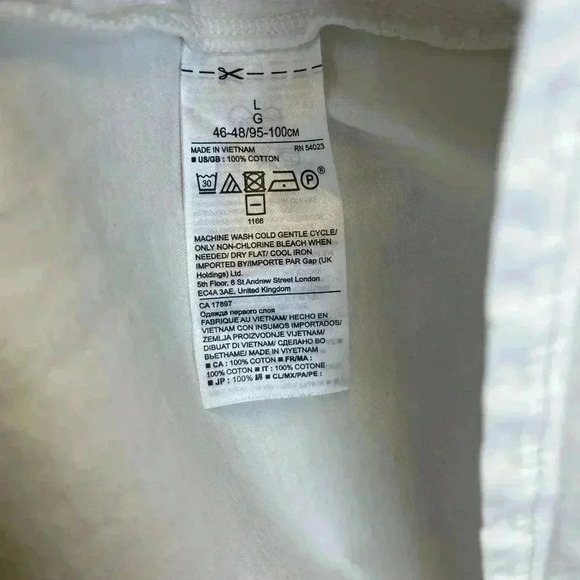 Banana Republic White Top size Large Summer/Lightweight - Picture 4 of 6